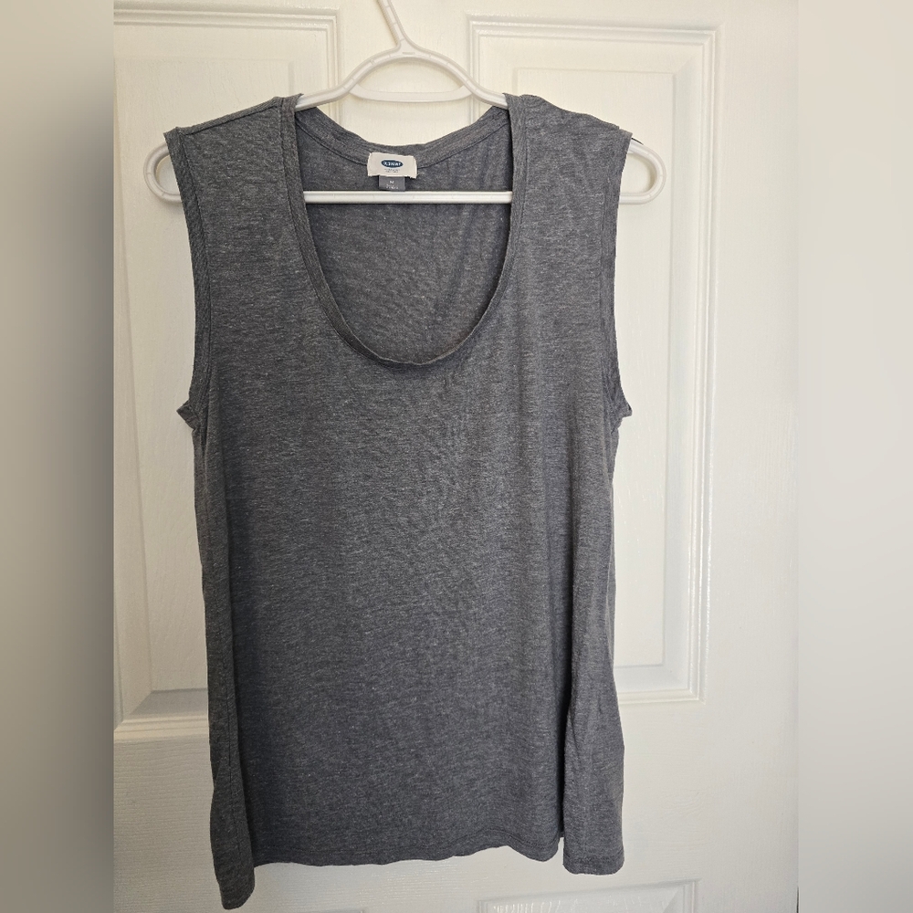 Gray Sleeveless Top